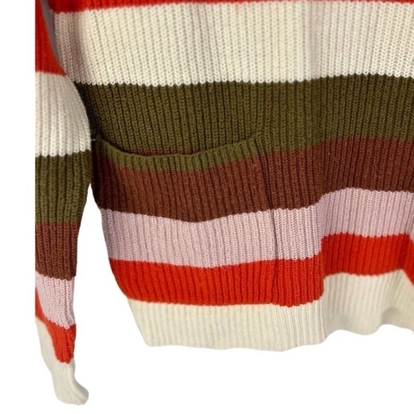 Madewell Patch Pocket Stripe Pullover Sweater M - Picture 11 of 12